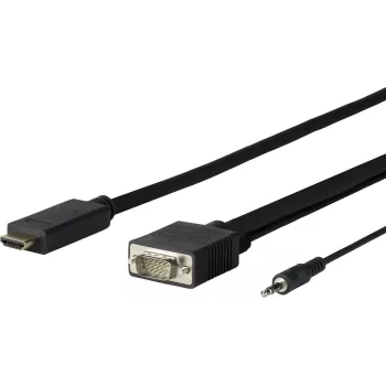 Vivolink PROHDMIVGA5 vaizdo kabelio adapteris 5 m HDMI A tipas (standartinis) – VGA (D-Sub) + 3,5 mm, juodas