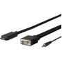 Vivolink PROHDMIVGA5 vaizdo kabelio adapteris 5 m HDMI A tipas (standartinis) – VGA (D-Sub) + 3,5 mm, juodas