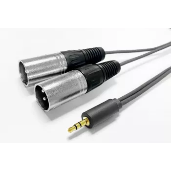 Vivolink PROMJXLRS15 garso kabelis 15 m 3,5 mm – 2 x XLR juodas