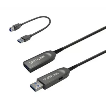 Vivolink PROUSB3AAF50 USB 3.2 Gen 1 šviesolaidinis USB-A laidas 50 m, juodas
