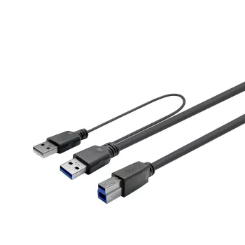 USB kabelis Vivolink PROUSB3AB10C-DUAL 10 m USB 3.0 A į B aktyvus