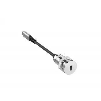 Vivolink PROUSBCMF0.3SOCKET-W USB-C laidas USB 3.2 Gen 2 0,3 m baltas