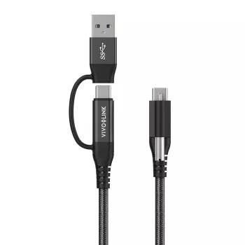 Vivolink PROUSBCMM1.5ADP USB-C laidas USB 3.2 Gen 2 1,5 m juodas