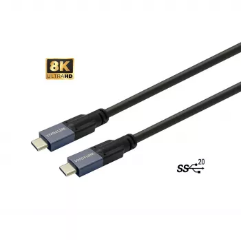 Vivolink PROUSBCMM7.5 USB-C laidas USB 3.2 Gen 2 7,5 m juodas