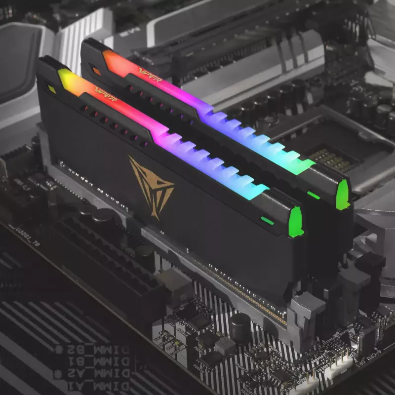 DDR4 atminties rinkinys PATRIOT Viper Steel RGB 16 GB (2x8 GB) 3600 MHz 288-pin DIMM 1.35V