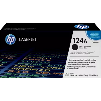 HP 124A juodas originalus lazerinio spausdintuvo kasetė (Q6000A)
