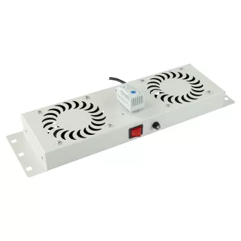 Lanview RAF115WH-UK 1U stogo ventiliatoriaus modulis 2 ventiliatoriai balta