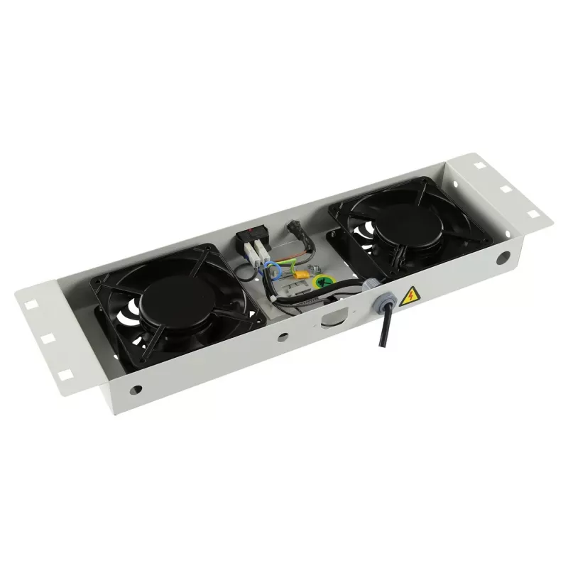 Lanview RAF115WH-UK 1U stogo ventiliatoriaus modulis 2 ventiliatoriai balta