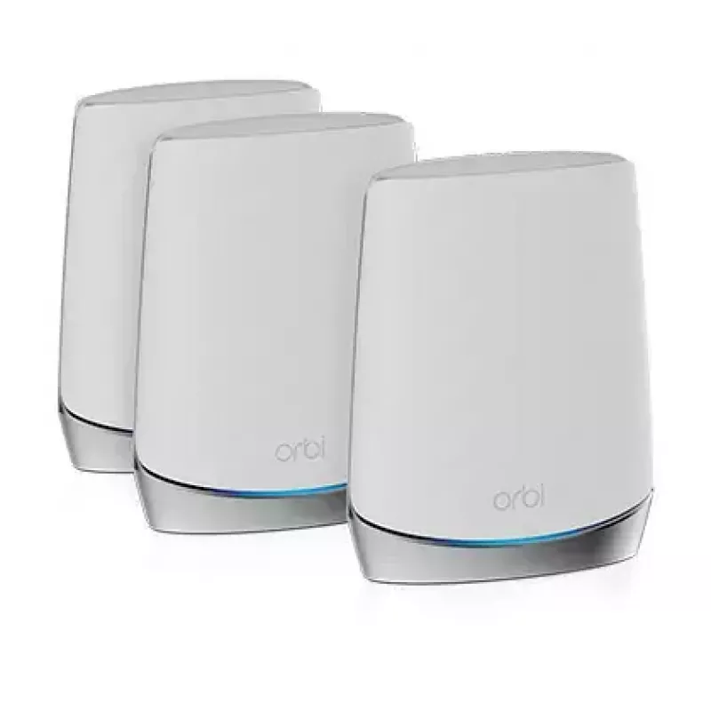 NETGEAR Orbi RBK753 AX4200 WiFi 6 tinklo sistema, trijų juostų (2.4 GHz / 5 GHz / 5 GHz), Wi-Fi 6 (802.11ax), balta, 7 vidiniai