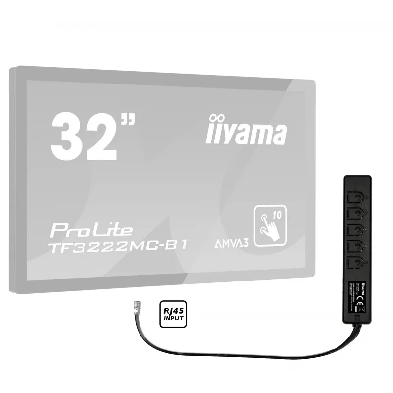 IIYAMA RC TOUCHV01 laidinis nuotolinio valdymo pultas monitoriui, mygtukai