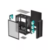 PC korpusas DeepCool CC560 V2 Midi Tower Juodas — ATX/microATX, grūdintas stiklas, RGB priekis, 360mm priekinis radiatorius, 370mm GPU