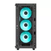 PC korpusas DeepCool CC560 V2 Midi Tower Juodas — ATX/microATX, grūdintas stiklas, RGB priekis, 360mm priekinis radiatorius, 370mm GPU