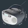 Nešiojamas muzikos centras Reflexion RCR2260DAB balta/pilka su DAB+/FM imtuvu ir CD grotuvu