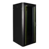 Stelažinis spintos korpusas LOGON RDL26U66BL 26U talpa 600 kg Juoda