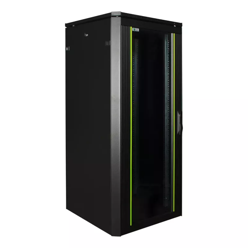 Stelažinis spintos korpusas LOGON RDL26U66BL 26U talpa 600 kg Juoda