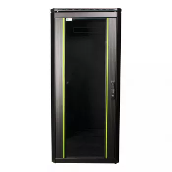 Stelažinis spintos korpusas LOGON RDL26U66BL 26U talpa 600 kg Juoda