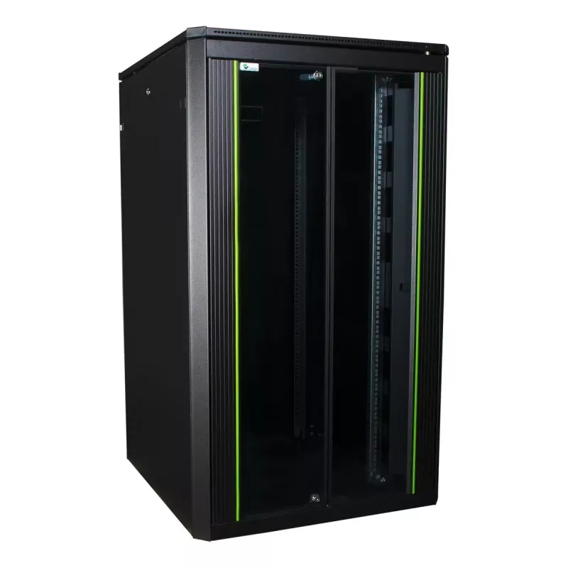 Laisvai pastatomas stelažas LOGON RDL26U88BL 26U juodas 600 kg talpa