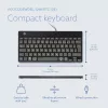 Ergonominė klaviatūra R-Go Compact Break, kompaktiška su pertraukų programine įranga, QWERTZ (DE), laidinė, juoda