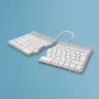 Ergonominė klaviatūra R-Go Split Break su pertraukų programine įranga, išskirta klaviatūra, QWERTZ (DE), Bluetooth, balta