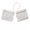 Ergonominė klaviatūra R-Go Split Break su pertraukų programine įranga, išskirta klaviatūra, QWERTZ (DE), Bluetooth, balta
