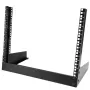 StarTech.com 2 stulpų 8U darbastalio serverio stovas, mažas atviras rėmas 19 colių kompiuterių stovas, kompaktiškas tinklo stovas AV / studijos / duomenų / IT įrangai - laisvai pastatomas dviejų stulpų namų / biuro stovas