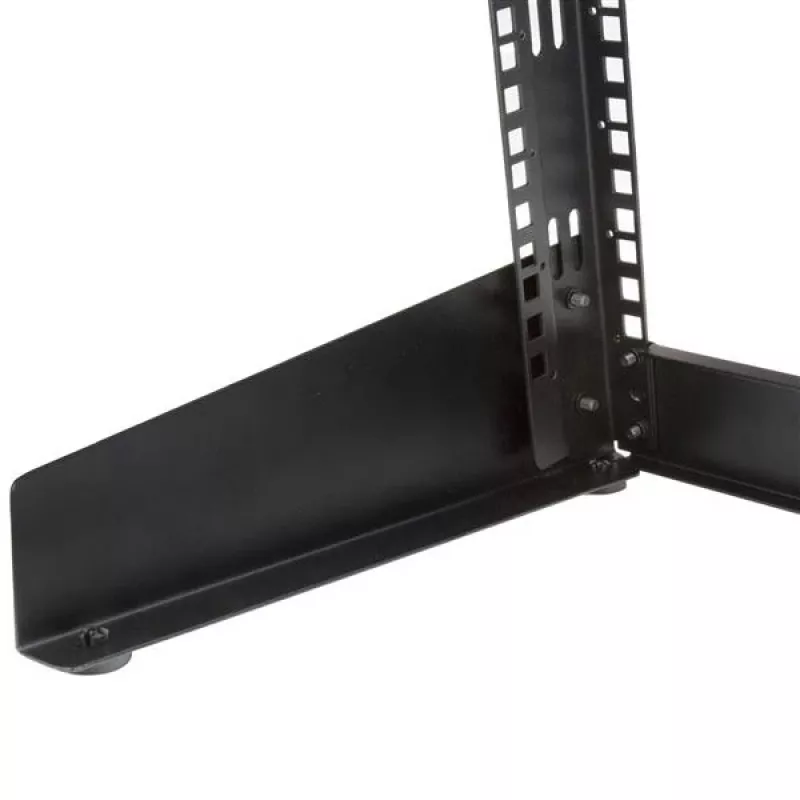 StarTech.com 2 stulpų 8U darbastalio serverio stovas, mažas atviras rėmas 19 colių kompiuterių stovas, kompaktiškas tinklo stovas AV / studijos / duomenų / IT įrangai - laisvai pastatomas dviejų stulpų namų / biuro stovas
