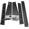 StarTech.com 2 stulpų 8U darbastalio serverio stovas, mažas atviras rėmas 19 colių kompiuterių stovas, kompaktiškas tinklo stovas AV / studijos / duomenų / IT įrangai - laisvai pastatomas dviejų stulpų namų / biuro stovas