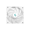 Vandens aušintuvas DeepCool LE520 WH — 120 mm ventiliatorius, 220 W TDP, baltas, palaiko LGA 1150/1151/1155/1200/1700 ir AM4/AM5