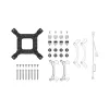 Vandens aušintuvas DeepCool LE520 WH — 120 mm ventiliatorius, 220 W TDP, baltas, palaiko LGA 1150/1151/1155/1200/1700 ir AM4/AM5