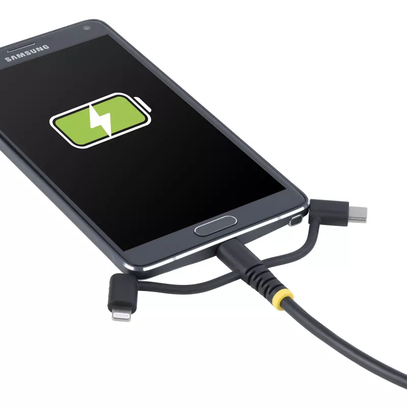 StarTech.com 1m Armored USB įkrovimo laidas, USB – Lightning/Micro-USB/Type-C, Apple MFi sertifikuotas, Aramidinis apvalkalas, Universalus 3-in-1 USB įkroviklio laidas, skirtas iPhone/iPad/Android