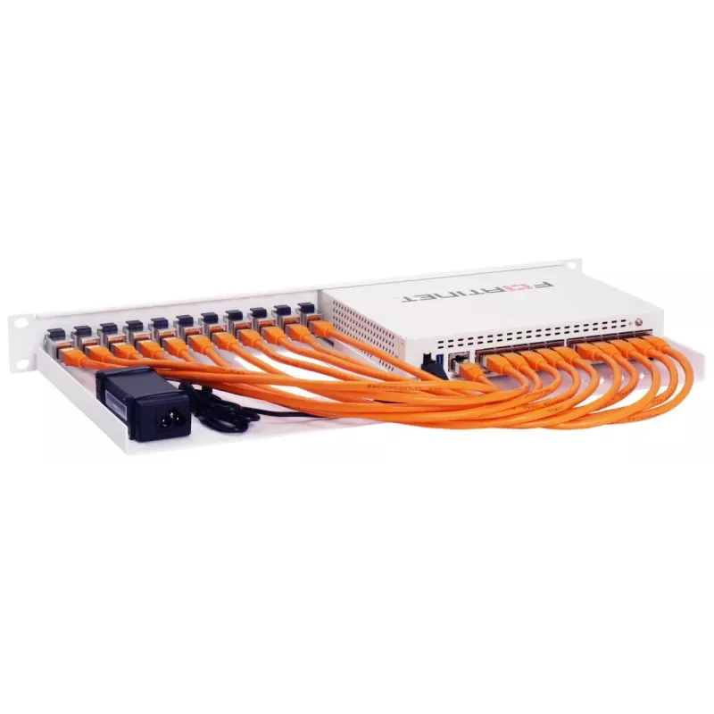 Rackmount.IT Rackmontavimo komplektas FortiGate 60E / 61E, ekranuotas, pramoninis