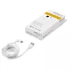 StarTech.com 2 m USB A į Lightning laidas, baltas, 90° stačiu kampu, armuotas aramidiniu pluoštu, Apple MFi sertifikuotas