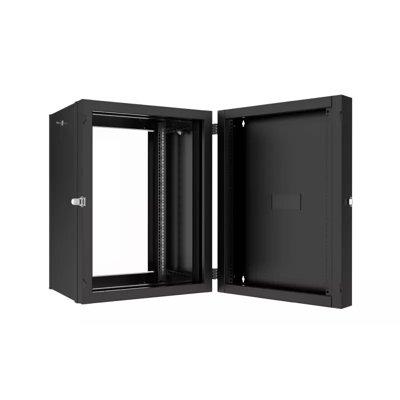 Lanview RWP16U45BL-D sieninis 19 inch spintos korpusas 16U IP20 juodas