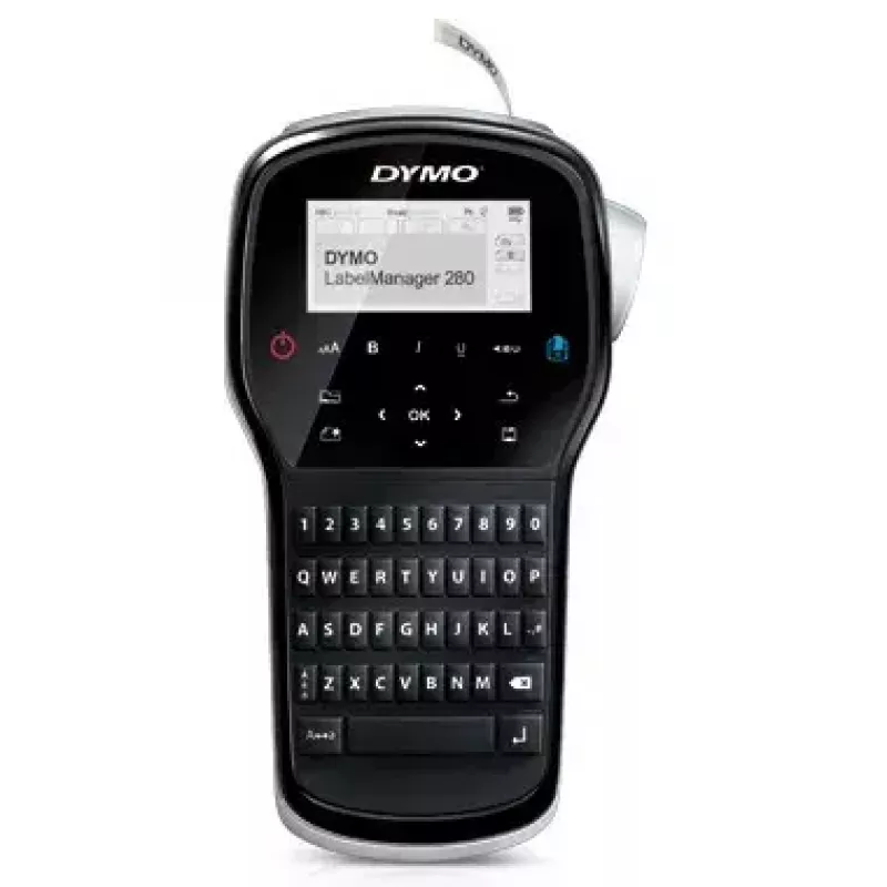 Etikečių spausdintuvas Dymo LabelManager 280 – terminis perdavimas, D1 juosta 6/9/12 mm, įkraunamas, LCD, QWERTY