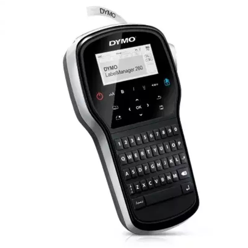 Etikečių spausdintuvas Dymo LabelManager 280 – terminis perdavimas, D1 juosta 6/9/12 mm, įkraunamas, LCD, QWERTY