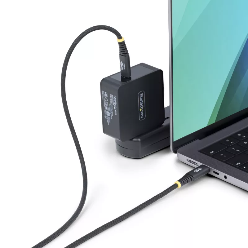 StarTech.com USB-C įkrovimo laidas 2m, 240W (5A) PD EPR, USB 2.0, tvirtas ir lankstus