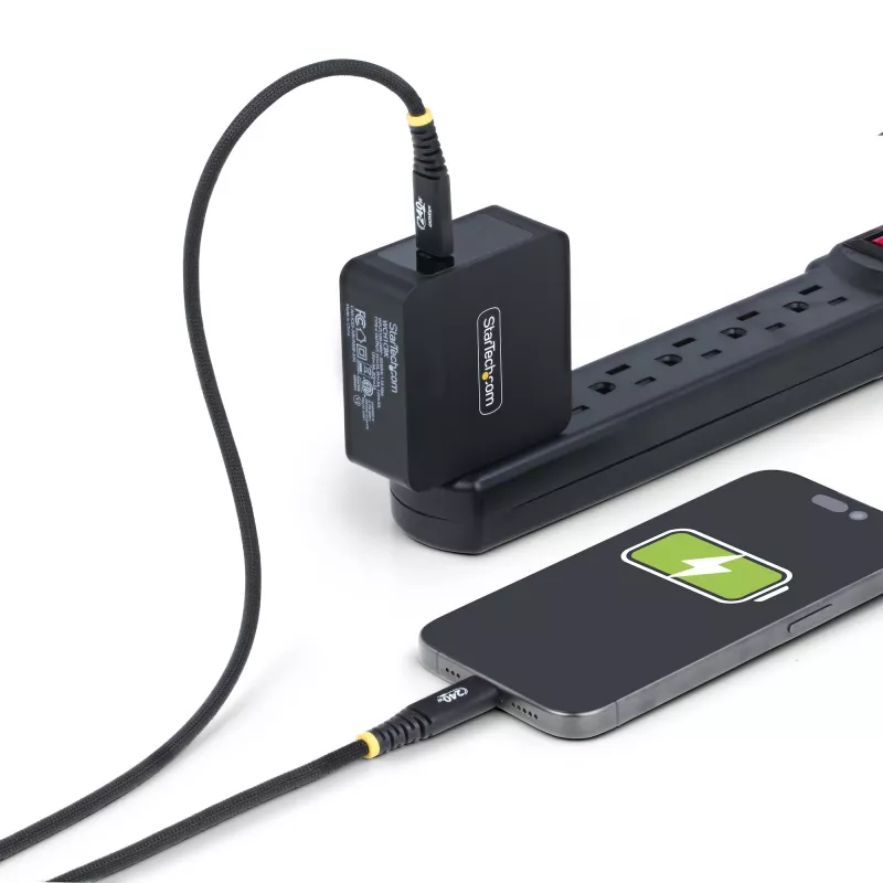 StarTech.com USB-C įkrovimo laidas 2m, 240W (5A) PD EPR, USB 2.0, tvirtas ir lankstus