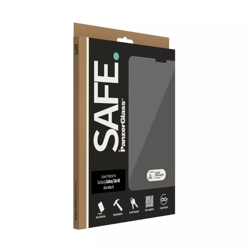 Apsauginis stiklas PanzerGlass SAFE. Samsung Galaxy Tab A8 Ultra-Wide Fit grūdintas stiklas