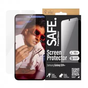 Apsauginis ekrano stiklas PanzerGlass SAFE Samsung Galaxy S24+ Ultra-Wide Fit su EasyAligner