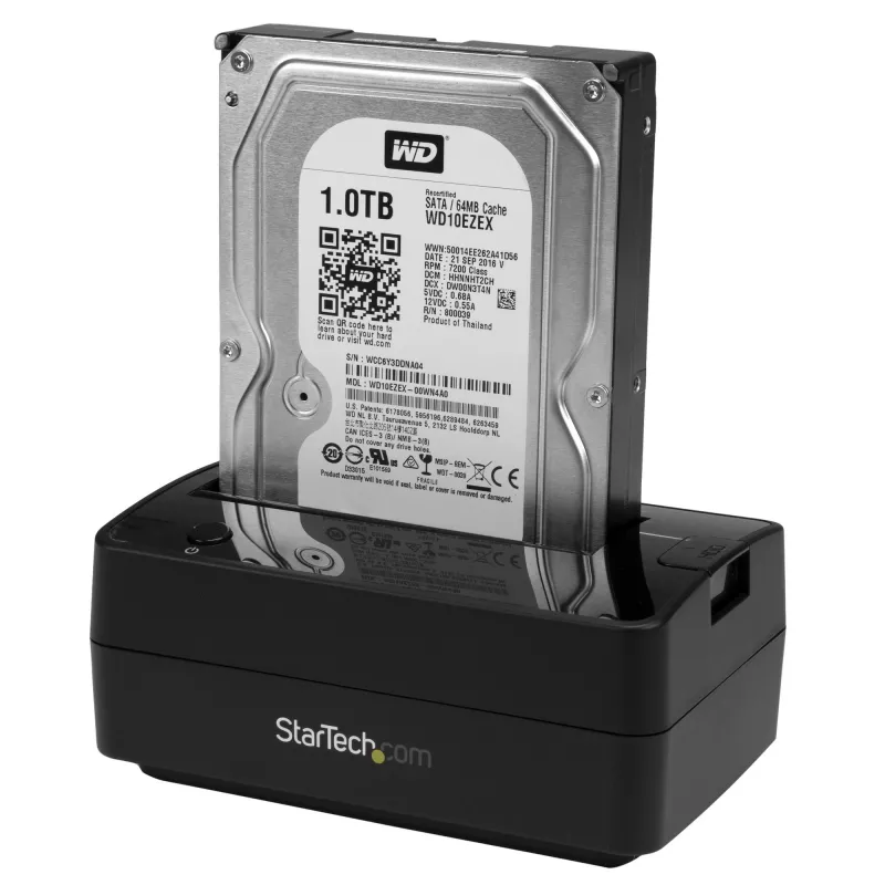 StarTech.com vieno lizdo USB 3.1 / eSATA į SATA kietojo disko dokas, USB 3.1 (10 Gbps) išorinis 2,5/3,5 colio SATA III HDD/SSD dokas su viršutiniu įdėjimu
