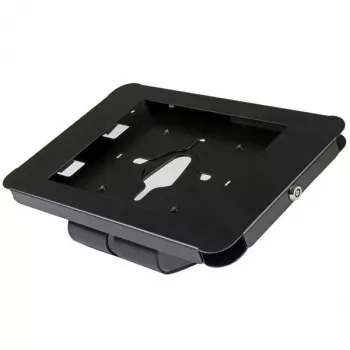 StarTech.com Secure Tablet Stovas – Tvirtinamas prie stalo ar sienos, juodas, 24,6 cm (9,7 colio), 9,7 colio iPad, plienas, 1,3 cm, Raktas