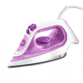 Braun TexStyle 3 SI3030PU Lygintuvas su garais, Keraminis padas, 2300 W, Rožinis
