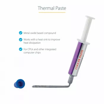 StarTech.com SILVGREASE1 termopasta, 1,5 g švirkštas, metalo oksidų junginys