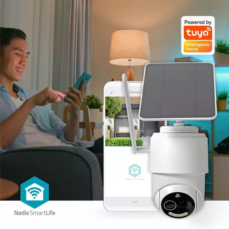 IP stebėjimo kamera Nedis SIMCBO50WT, Full HD, PTZ, 4G LTE, su saulės baterija