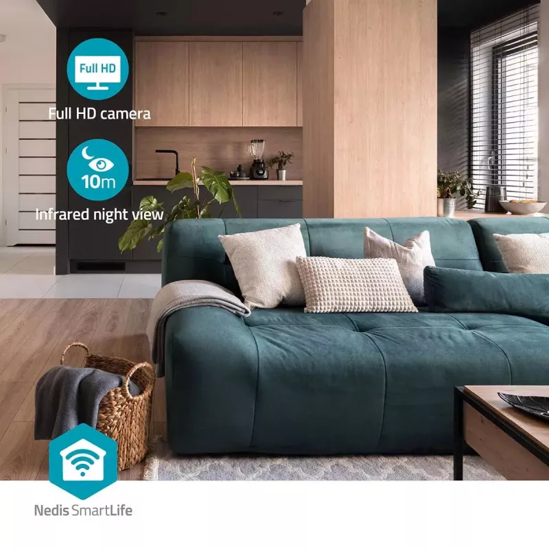 IP stebėjimo kamera Nedis SIMCBO50WT, Full HD, PTZ, 4G LTE, su saulės baterija