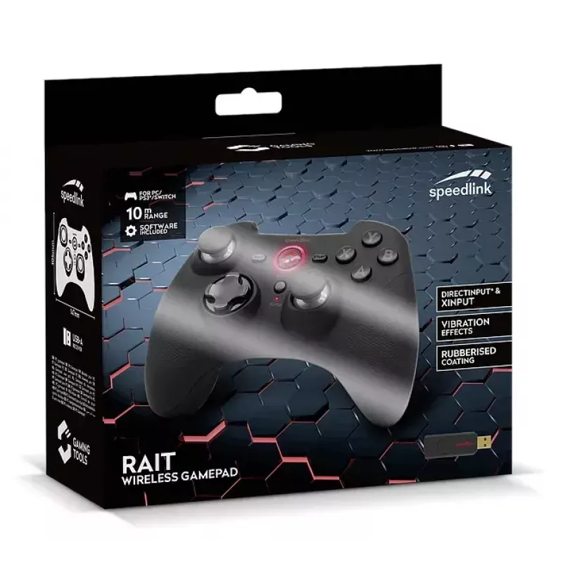 Žaidimų pultas SPEEDLINK RAIT Black RF