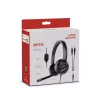 Speedlink METIS stereo biuro ausinės, 3,5 mm kištukas su Y adapteriu, juodos
