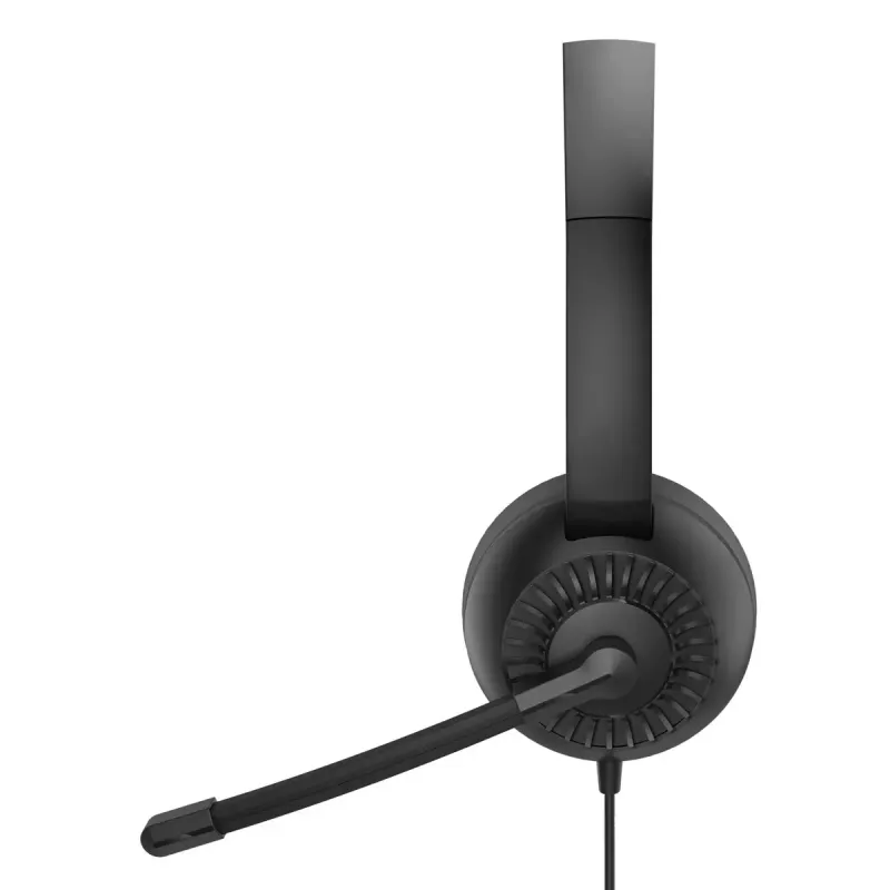 Speedlink METIS stereo biuro ausinės, 3,5 mm kištukas su Y adapteriu, juodos