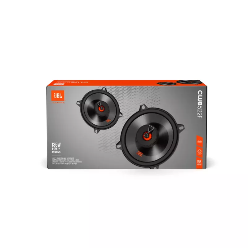 JBL Club 522F automobiliniai garsiakalbiai, apvalūs, 2 krypčių, 135 W, 2 vnt.
