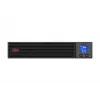 APC Easy UPS On-Line, 1000VA/800W, montuojamas į stelažą 2U, 230V, 3x IEC C13 lizdai, išmanusis lizdas, LCD, be bėgių komplekto